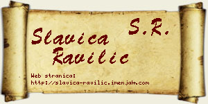 Slavica Ravilić vizit kartica